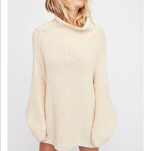 NEW  FREE PEOPLE new Swim Too Deep COTTON blend slouchy Sweater 1225